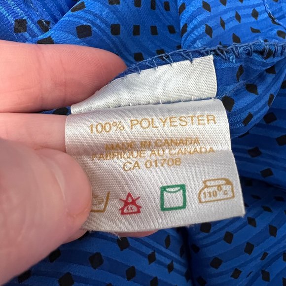 Vintage Parisian Pussy Bow Button Up Shirt Preppy Mid Century Modern MCM Blouse - Picture 5 of 8